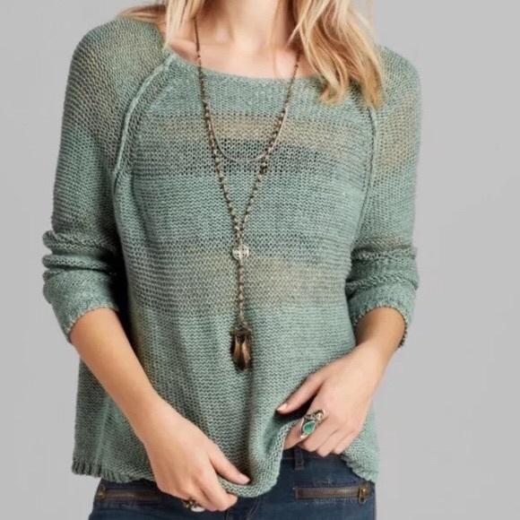 Free People Sweaters - Free People Seafoam Green Knit Sweater